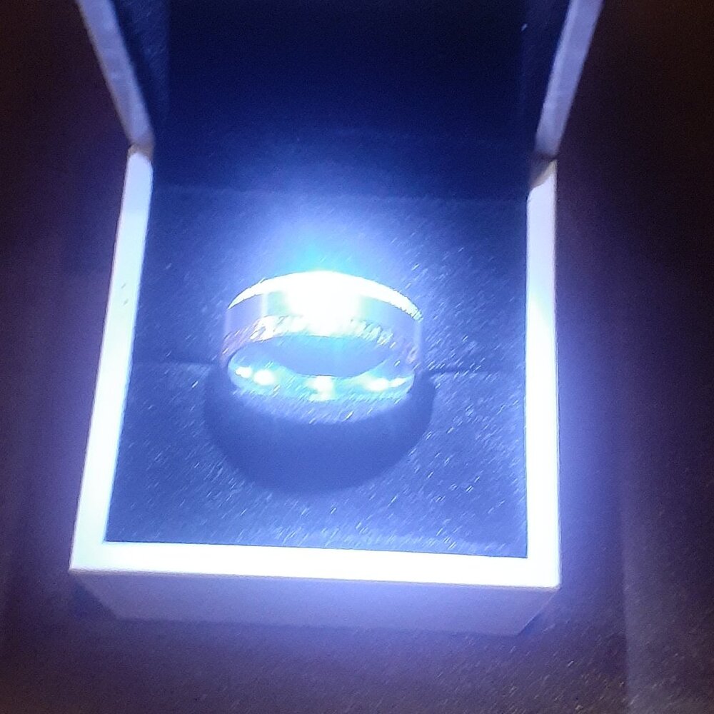Titanium men wedding band